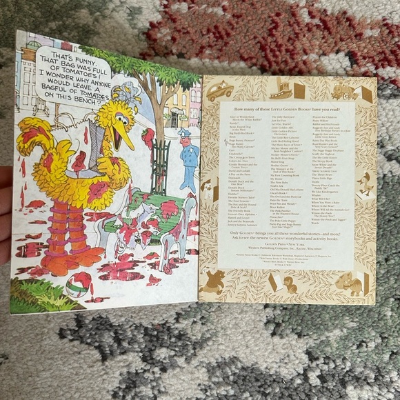 Vintage Children’s Book 1977 Sesame Street Big Bird's Red Book Children’s Book - Picture 7 of 13